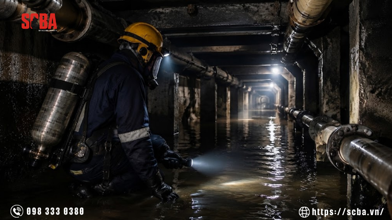 SCBA confined space là gì và vì sao cần trong không gian hạn chế?