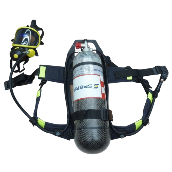 Bộ thiết bị trợ thở SCBA T8000, mặt nạ PANO, Carbon 6.8L