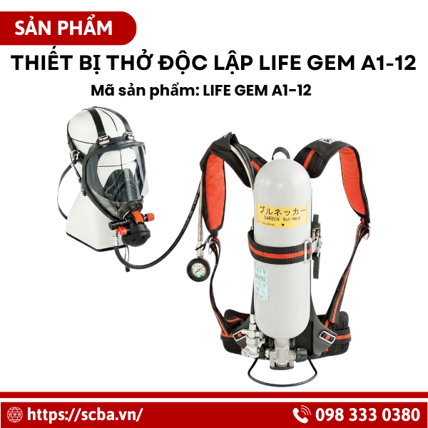 Thiết bị trợ thở SCBA LIFE-GEM A1-12