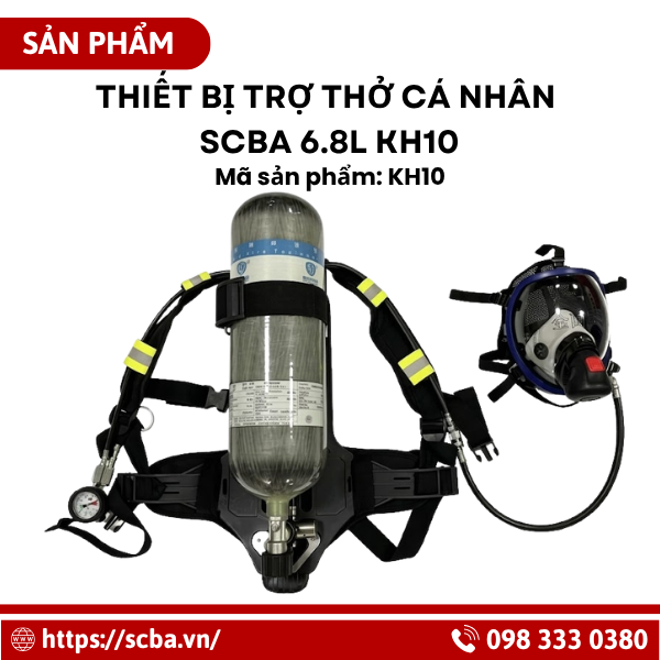 Thiết bị trợ thở cá nhân SCBA 6.8L KH10