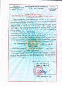 Chứng nhận PCCC