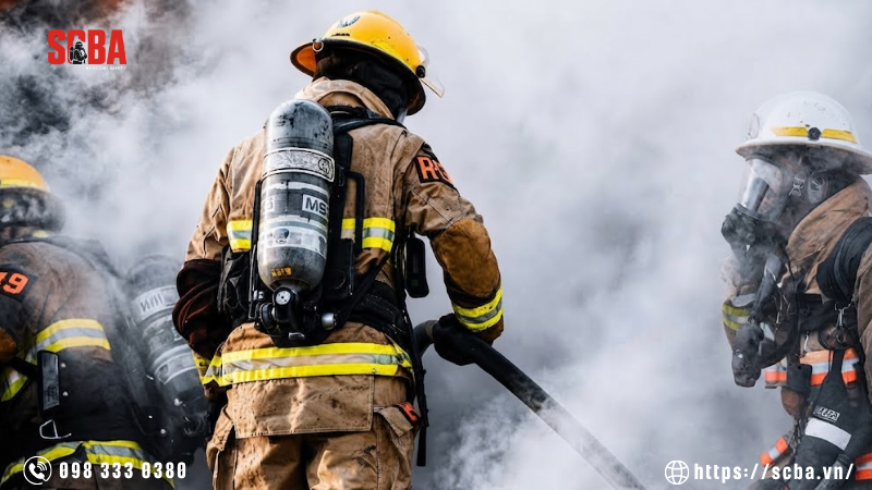 Vì sao môi trường đám cháy cần SCBA?
