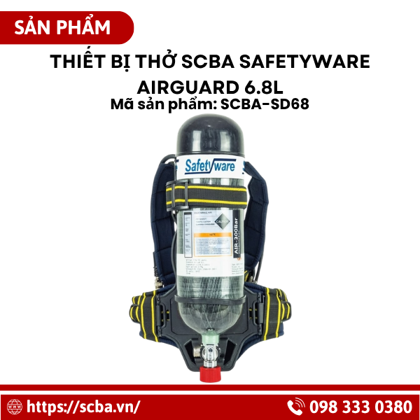 Thiết bị thở SCBA SAFETYWARE AirGuard 6.8L