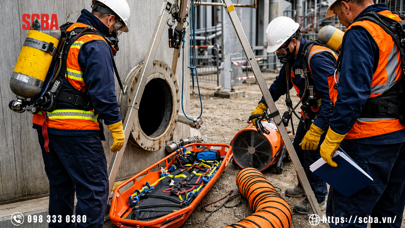 Quy trình vệ sinh SCBA hầm kín đúng tiêu chuẩn