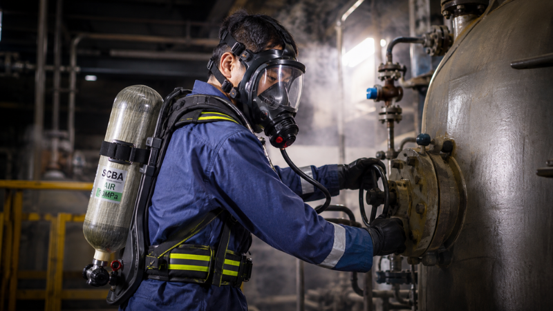 Những vị trí trong nhà máy hóa chất có thể cần SCBA