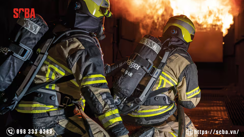 Những môi trường làm việc nên trang bị SCBA Dräger