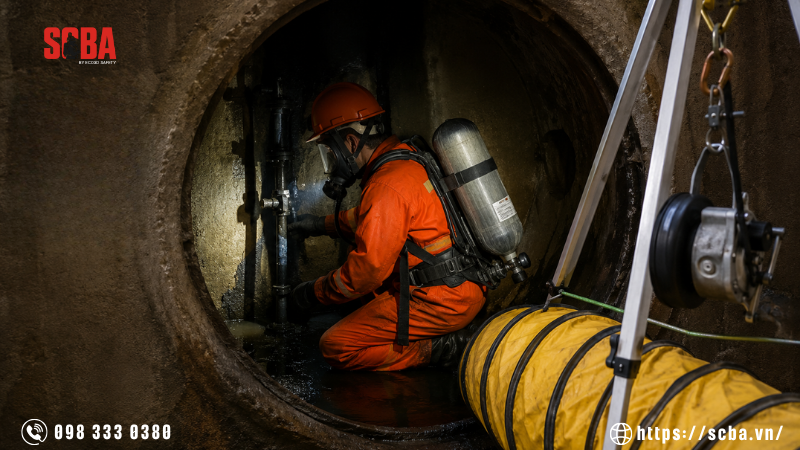 Những lưu ý khi bảo dưỡng SCBA hầm kín sau môi trường không gian hạn chế