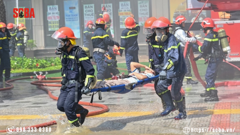 SCBA trong cứu hộ PCCC: Thiết bị bảo vệ hô hấp thiết yếu cho chiến sĩ chữa cháy