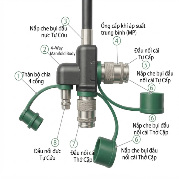 Thiết bị trở thợ SCBA FENAN C8600F