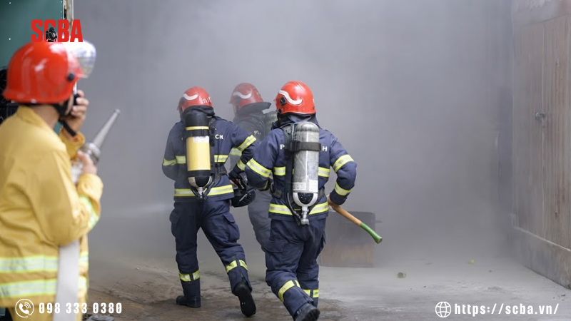 Huấn luyện sử dụng SCBA trong PCCC và cứu hộ